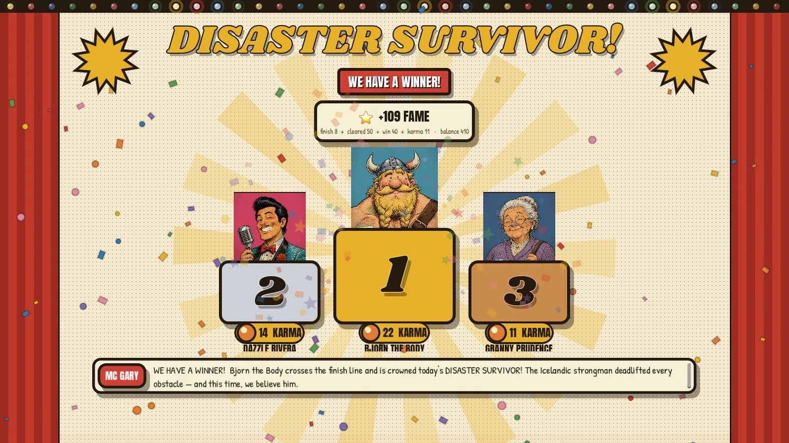 First to the finish wins